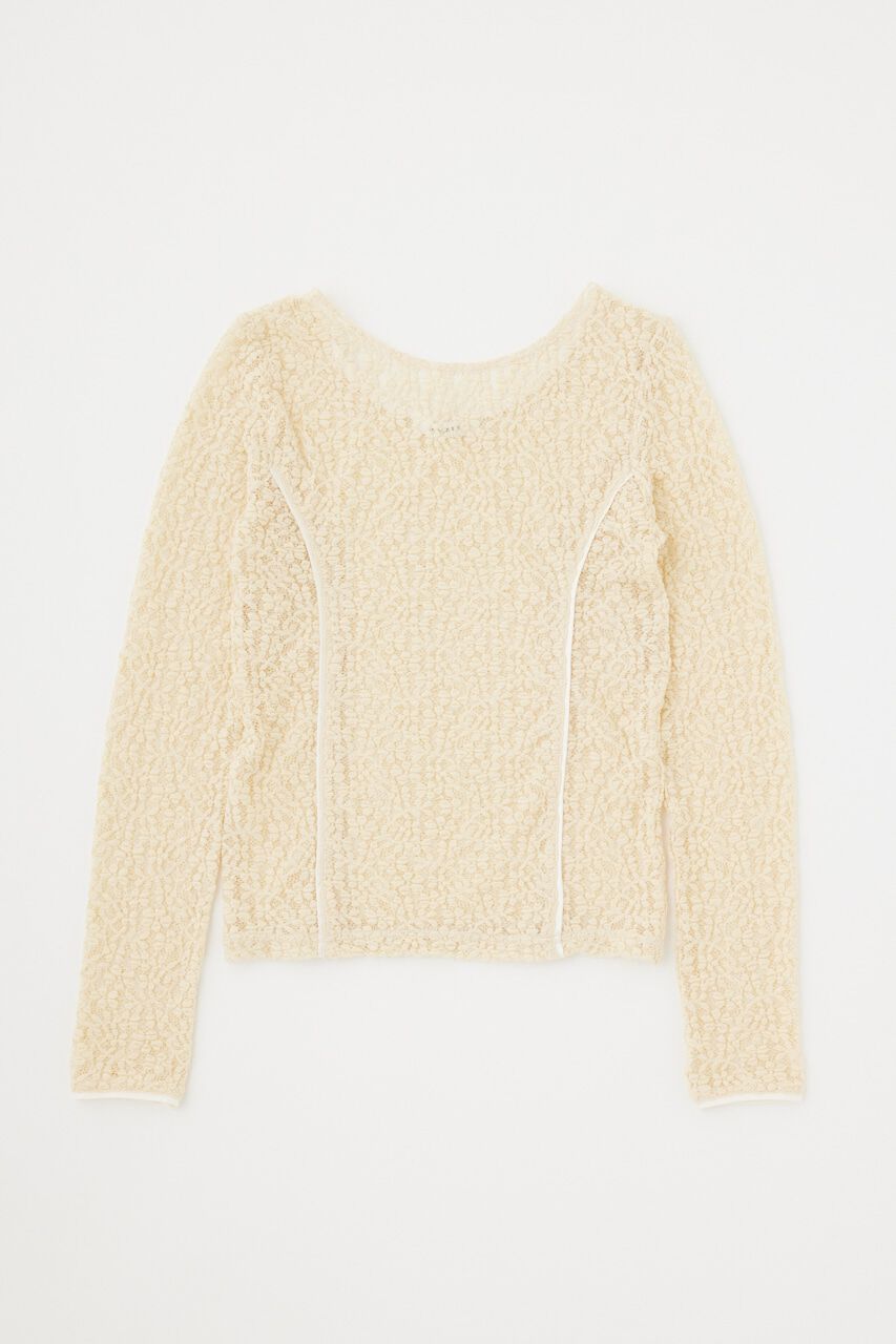 MOUSSY「BACK OPEN LACE CUT トップス」|Tシャツ・カットソー|