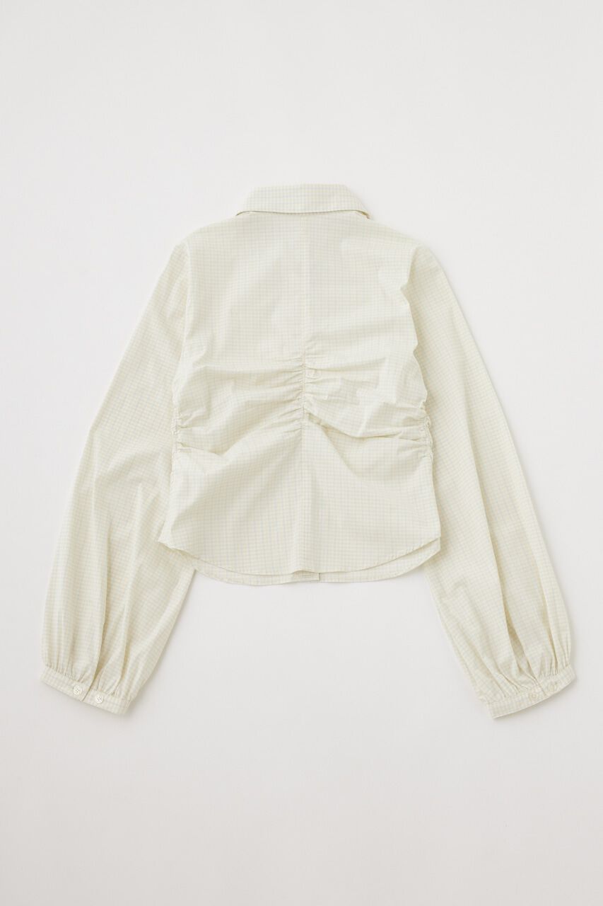 MOUSSY「RUCHED STRETCH シャツ」|シャツ・ブラウス|