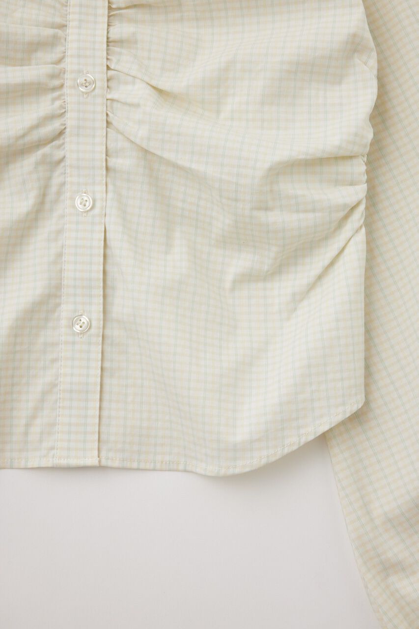 MOUSSY「RUCHED STRETCH シャツ」|シャツ・ブラウス|