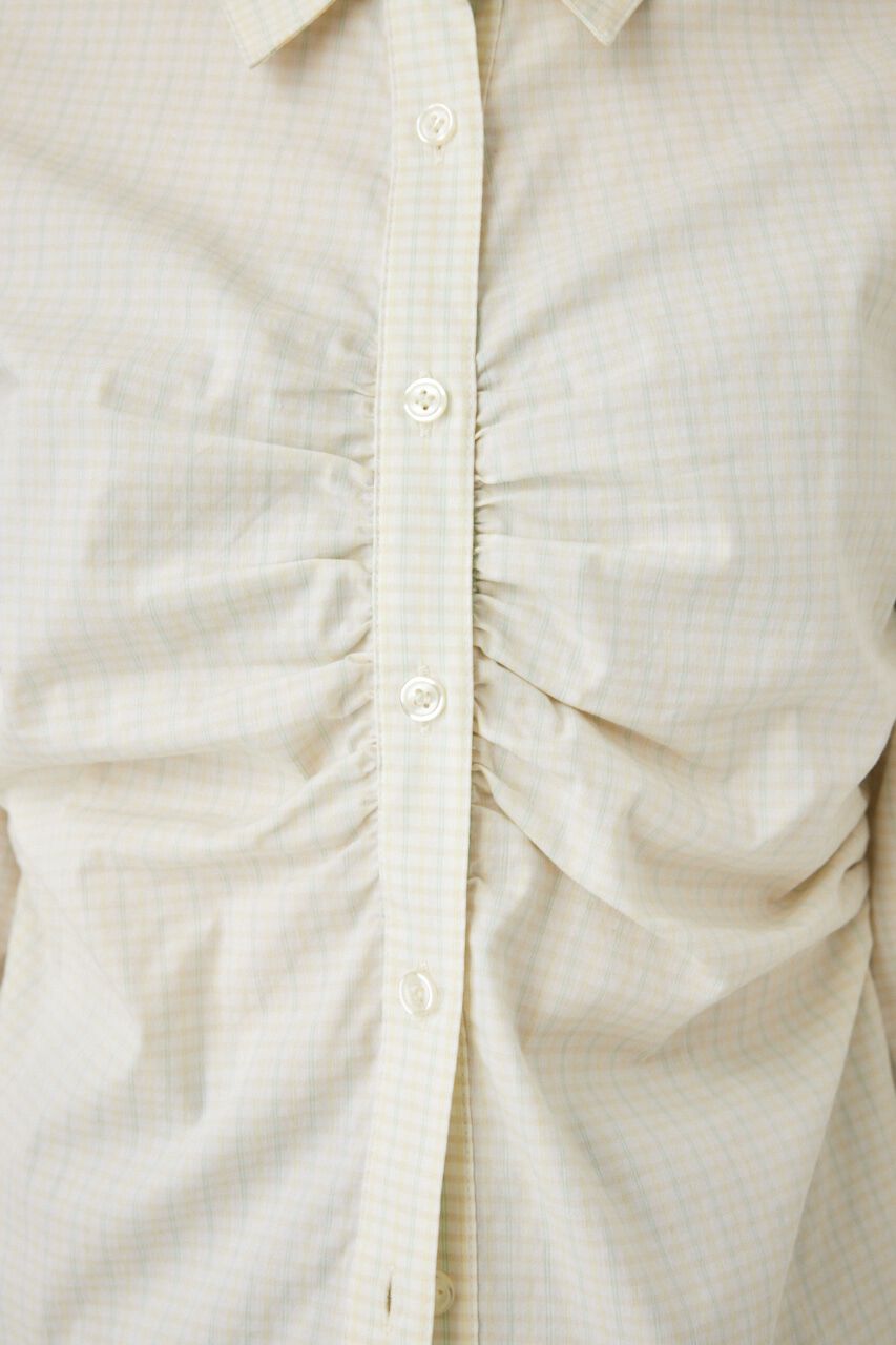 MOUSSY「RUCHED STRETCH シャツ」|シャツ・ブラウス|