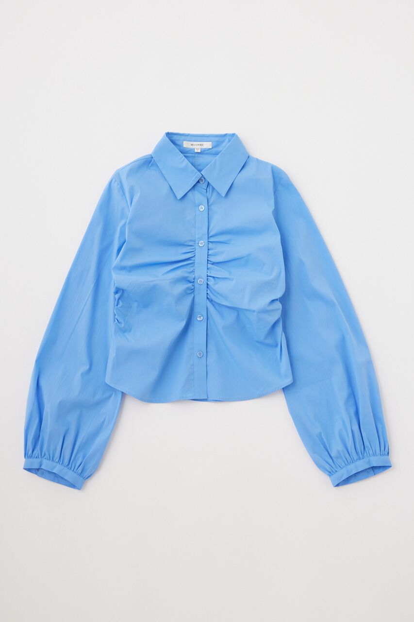 MOUSSY「RUCHED STRETCH シャツ」|シャツ・ブラウス|