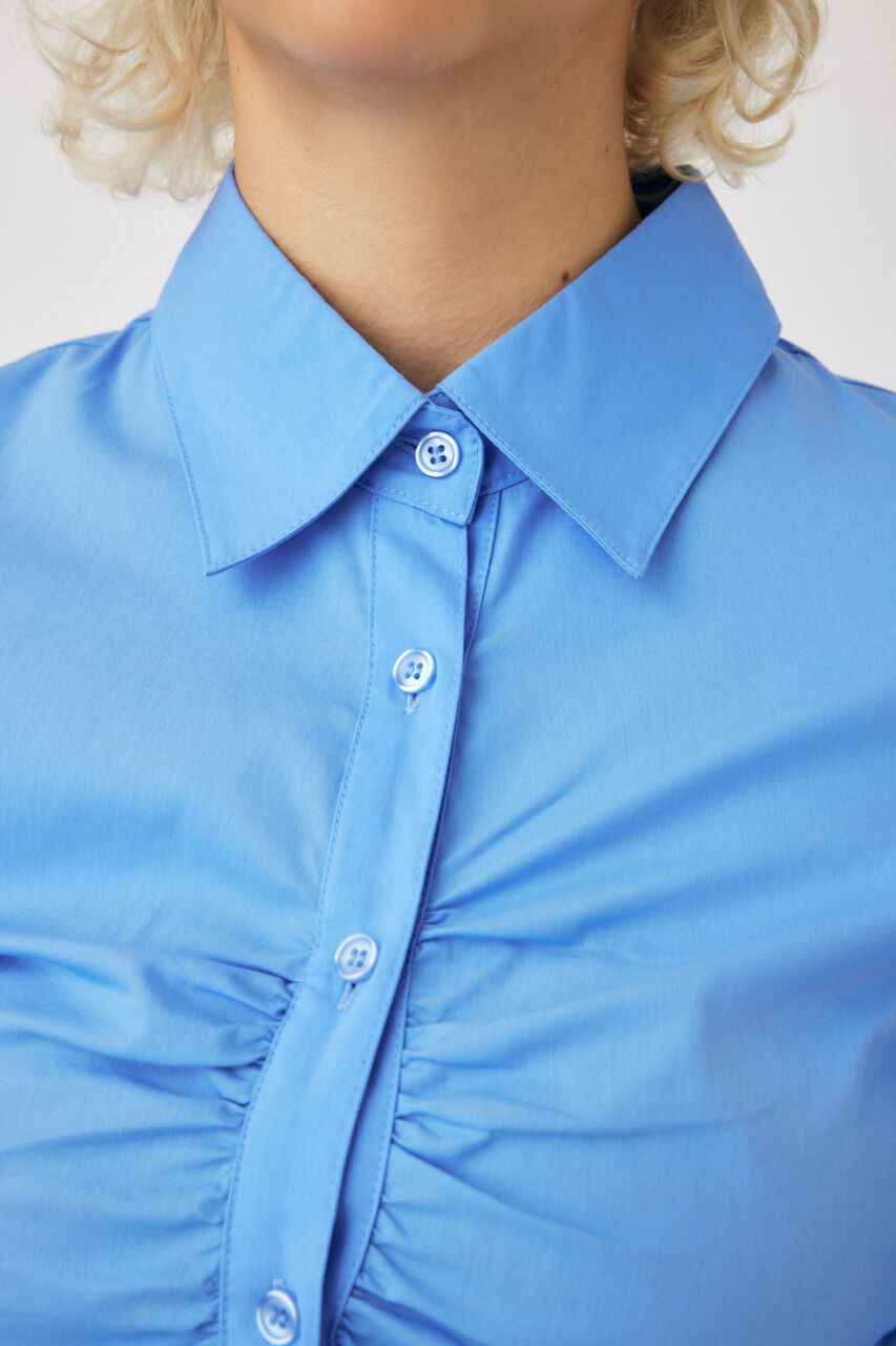 MOUSSY「RUCHED STRETCH シャツ」|シャツ・ブラウス|