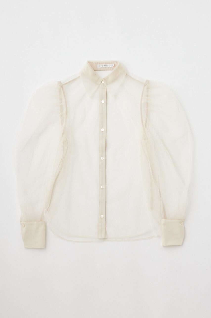MOUSSY「TULLE LAYERED SHIRT ブラウス」|シャツ・ブラウス|