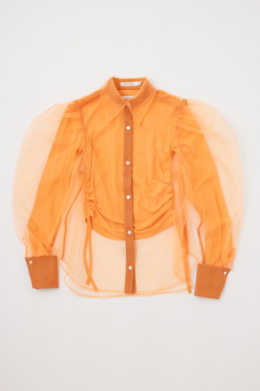 MOUSSY「TULLE LAYERED SHIRT ブラウス」|シャツ・ブラウス|
