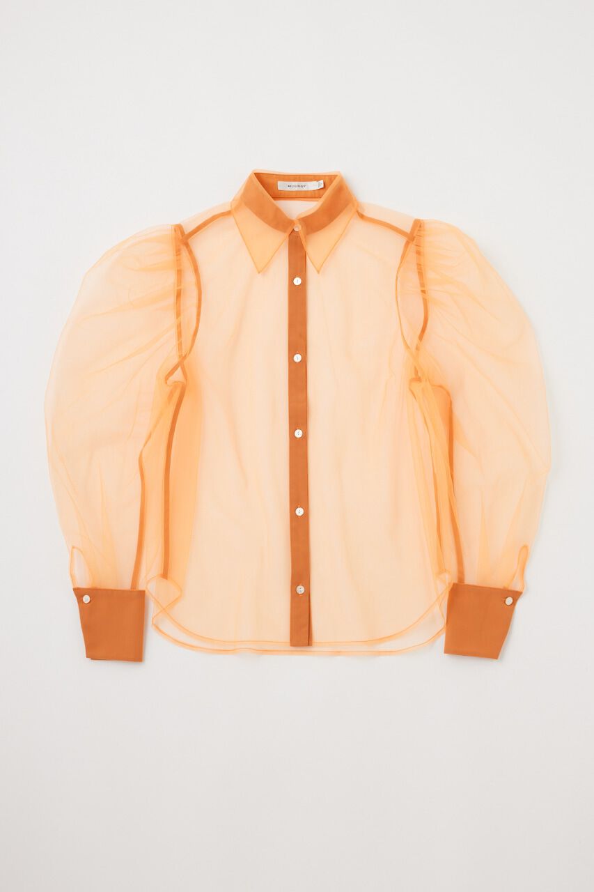 MOUSSY「TULLE LAYERED SHIRT ブラウス」|シャツ・ブラウス|