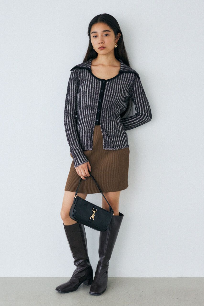 MOUSSY「KNIT COMBI MINI ドレス」|ワンピース|