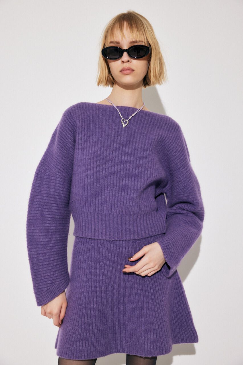 MOUSSY「WOOLBANANA SLEEVE WOOL ニット」|ニット・セーター|PUR