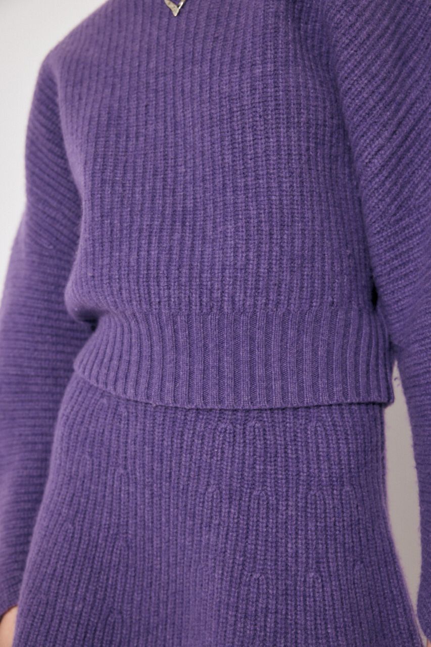 MOUSSY「WOOLBANANA SLEEVE WOOL ニット」|ニット・セーター|