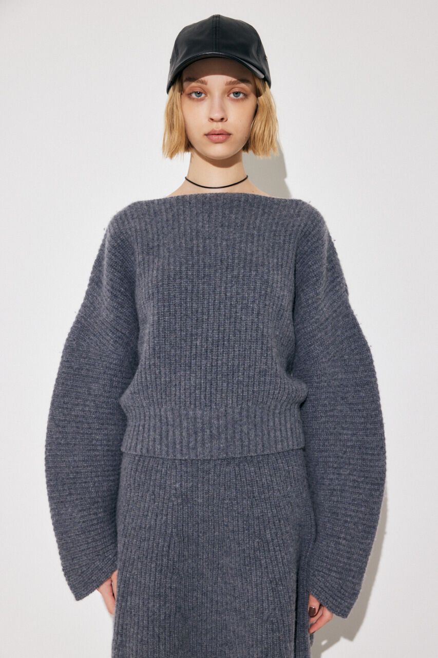 MOUSSY「WOOLBANANA SLEEVE WOOL ニット」|ニット・セーター|