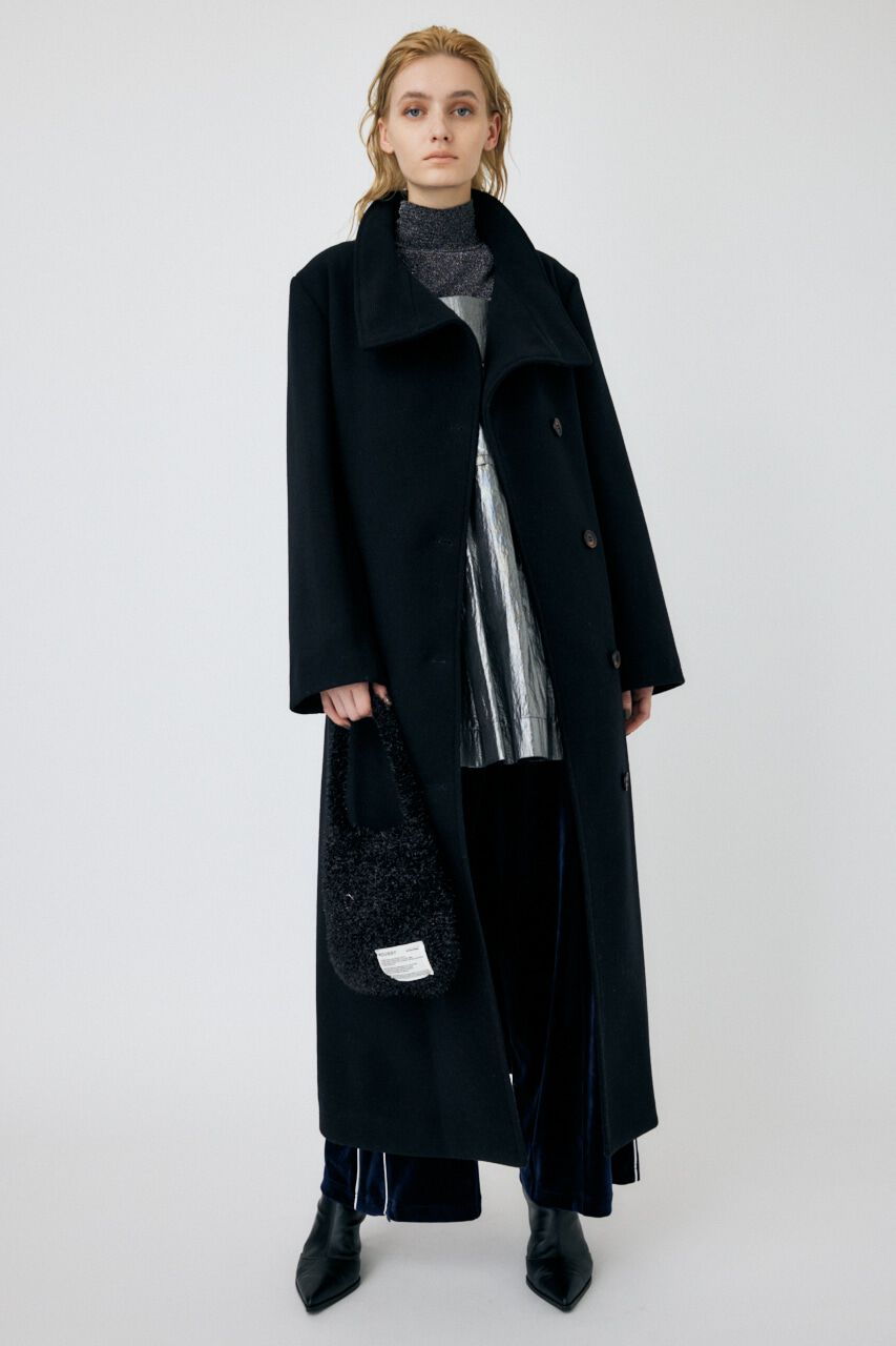MOUSSY「STAND COLLAR ロングコート」|その他|