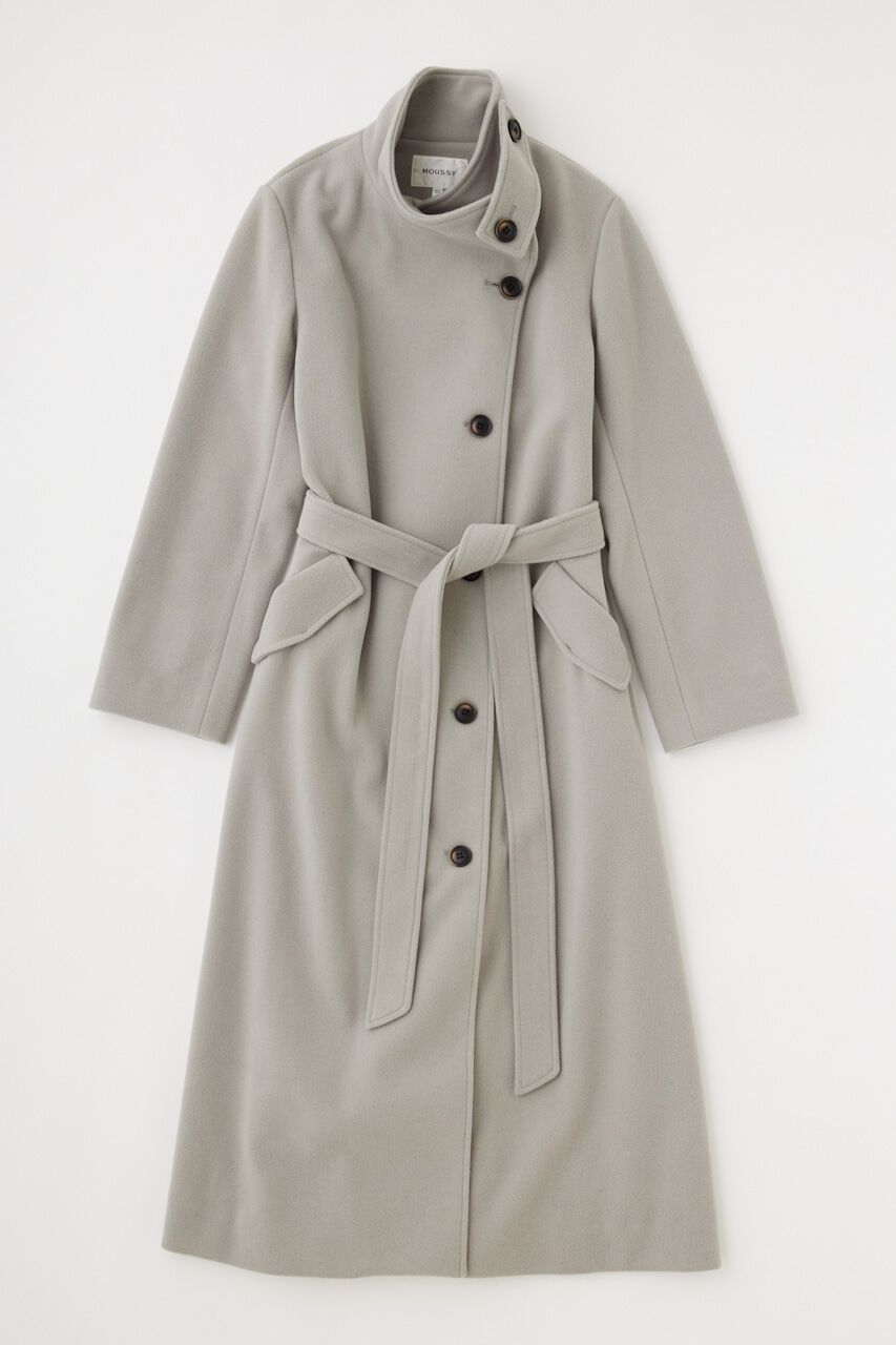 MOUSSY「STAND COLLAR ロングコート」|その他|