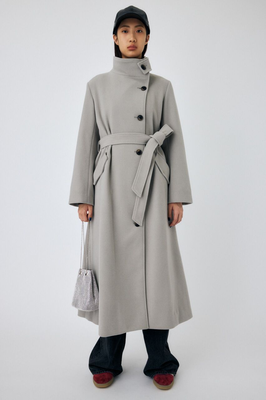 MOUSSY「STAND COLLAR ロングコート」|その他|