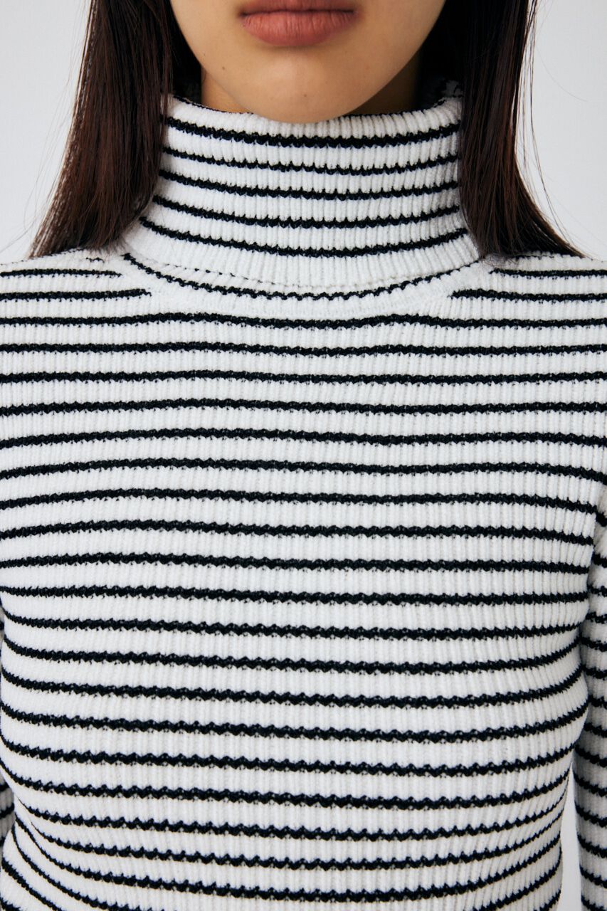 MOUSSY「HI NECK RIB ニット」|ニット・セーター|