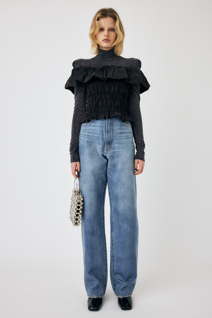 MOUSSY「BALLOON FRILL GATHER ビスチェ」|シャツ・ブラウス|