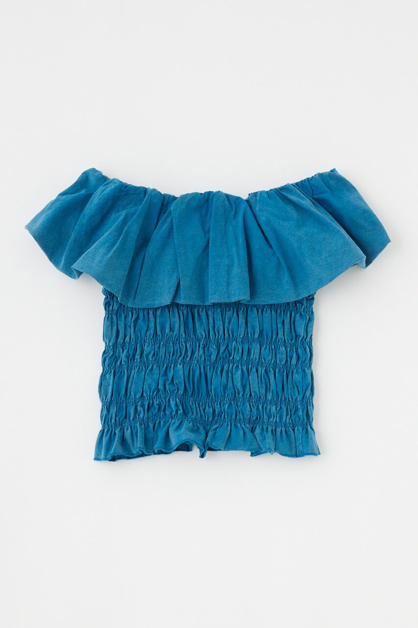 MOUSSY「BALLOON FRILL GATHER ビスチェ」|シャツ・ブラウス|