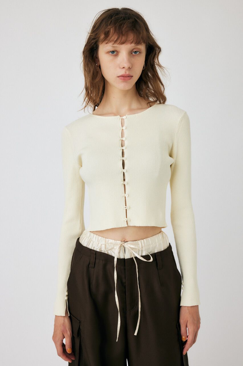 MOUSSY「LOOP BUTTON KNIT カーディガン」|カーディガン|IVOY3