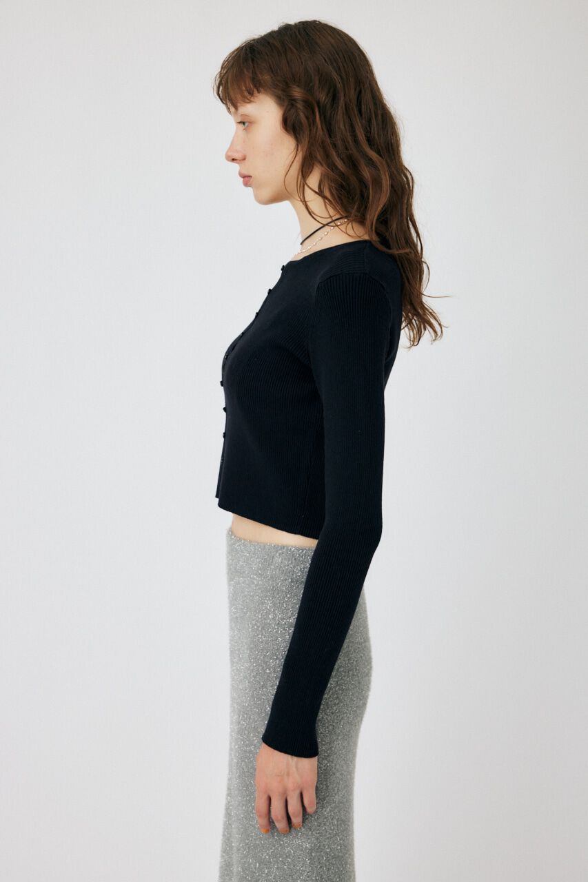 MOUSSY「LOOP BUTTON KNIT カーディガン」|カーディガン|