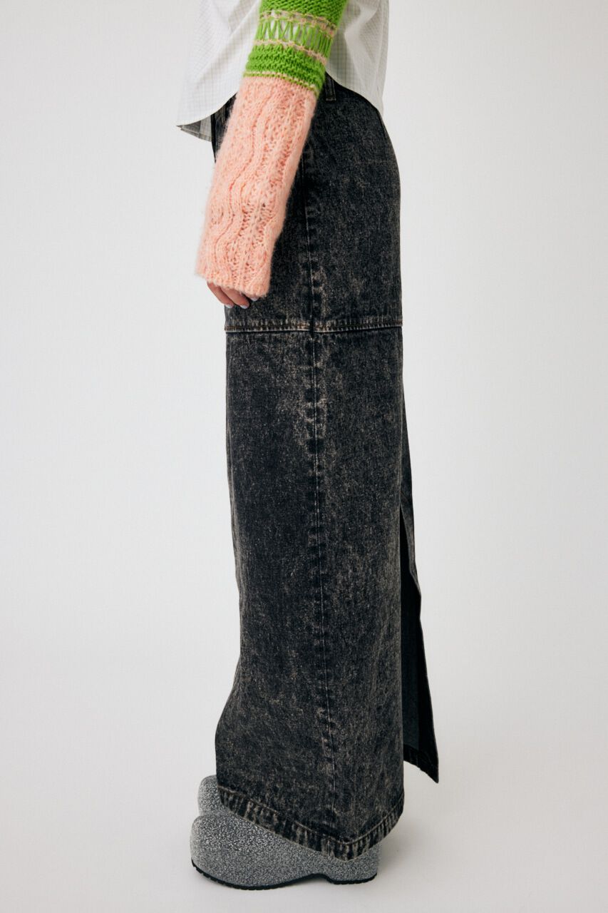 MOUSSY「ACID WASH PENCIL MAXI スカート」|スカート|