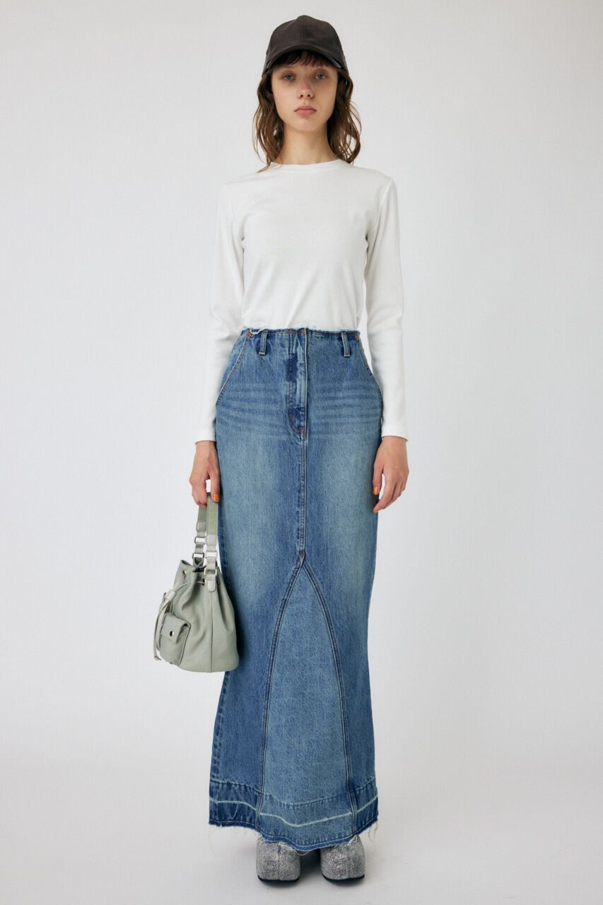 MOUSSY「SUVIN GIZA MINIMAL LS Tシャツ」|Tシャツ・カットソー|