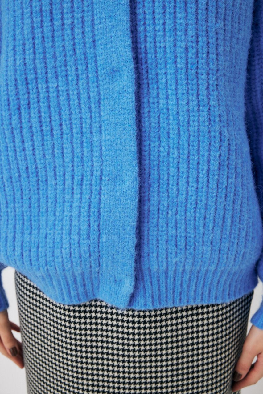 MOUSSY「TUCK SLEEVE KNIT カーディガン」|カーディガン|