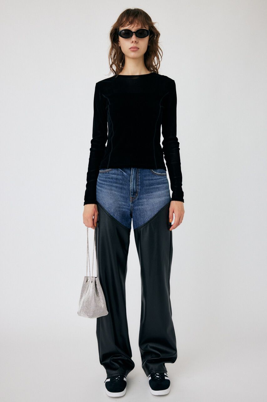 MOUSSY「FLOCKEY TULLE トップス」|Tシャツ・カットソー|