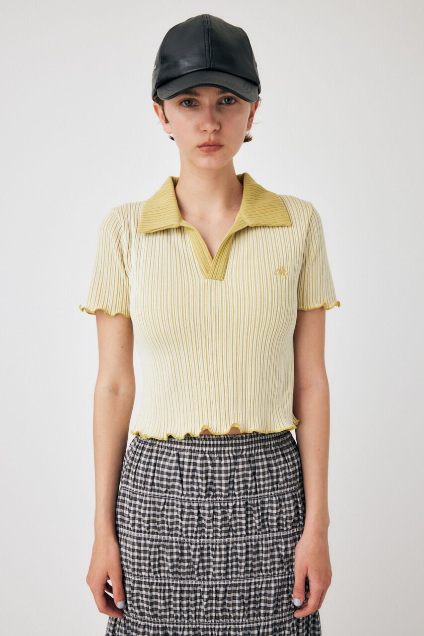 MOUSSY「BI-COLOR SKIPPER Tシャツ」|Tシャツ・カットソー|YEL