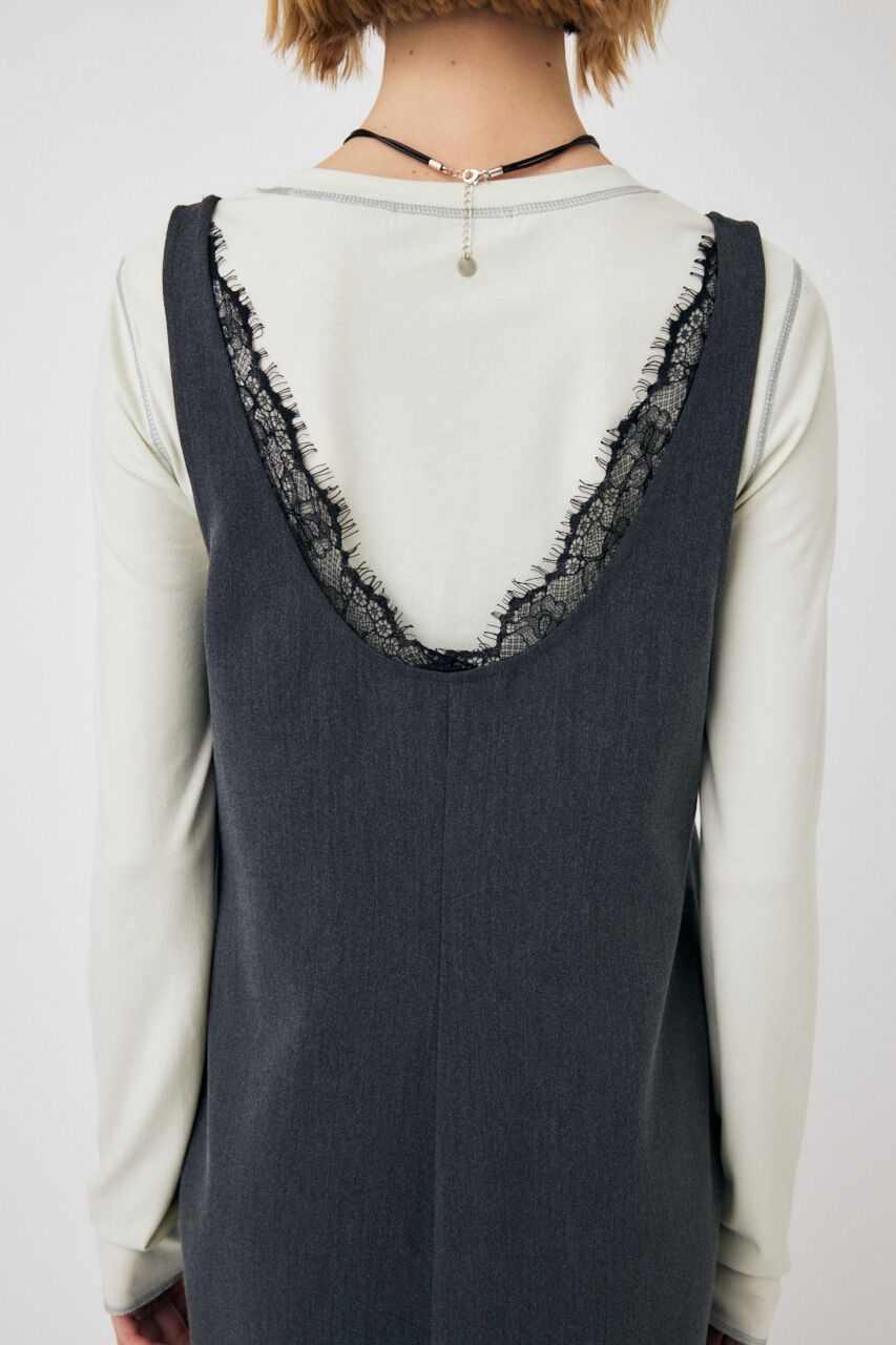 MOUSSY「LACE COMBI ドレス」|ワンピース|