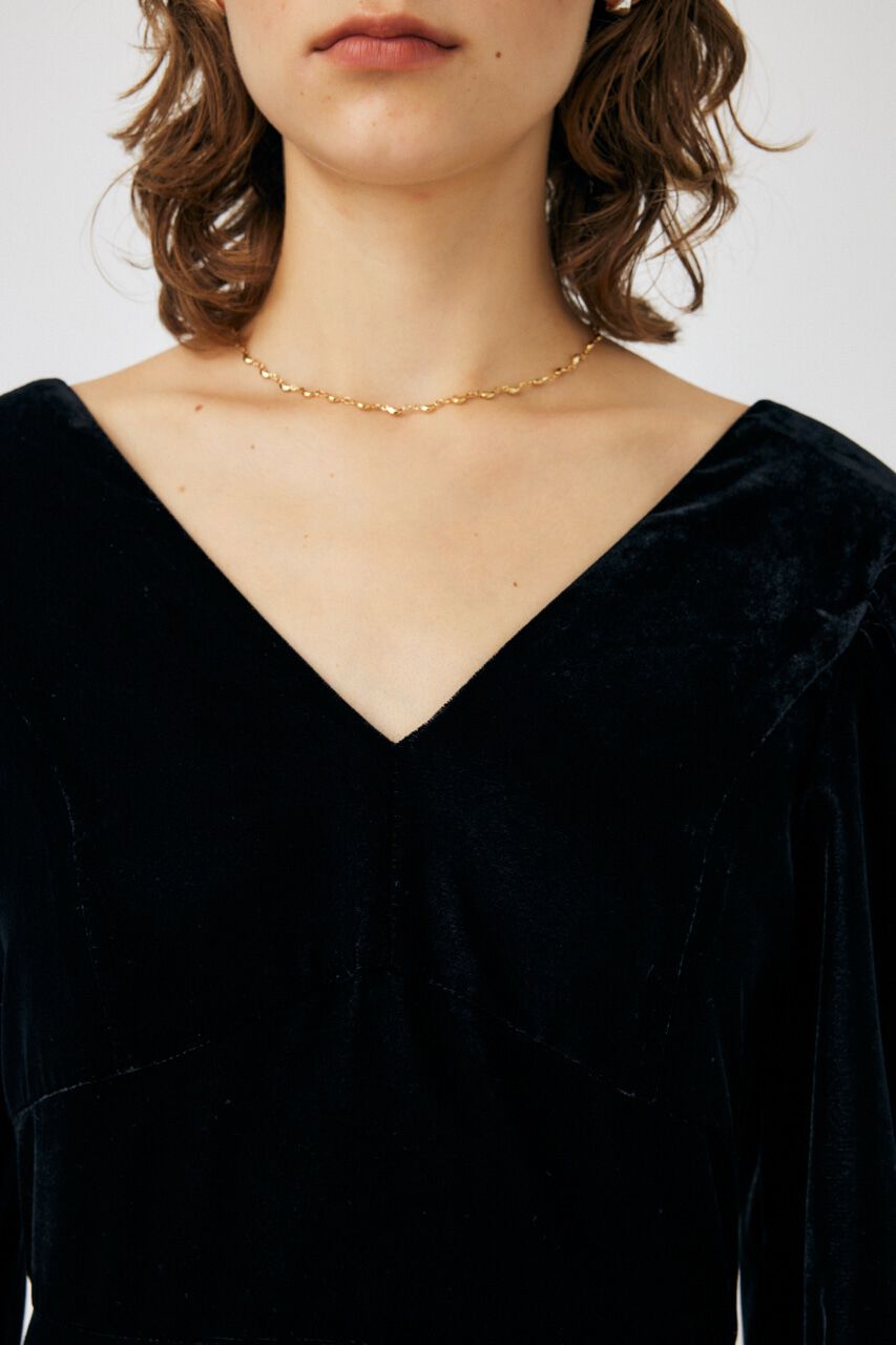 MOUSSY「FLORAL PRINT VELOUR ドレス」|ワンピース|