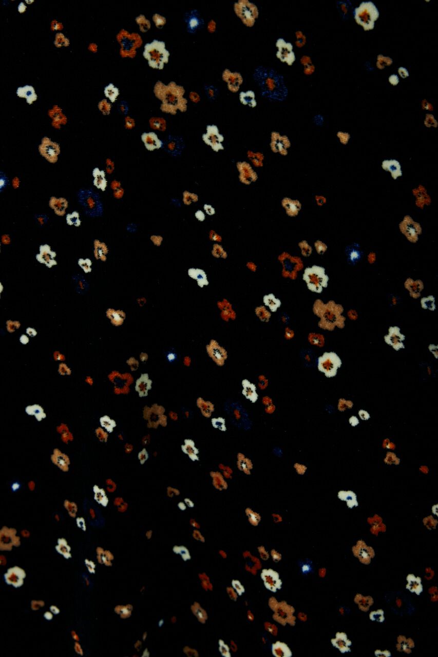 MOUSSY「FLORAL PRINT VELOUR ドレス」|ワンピース|