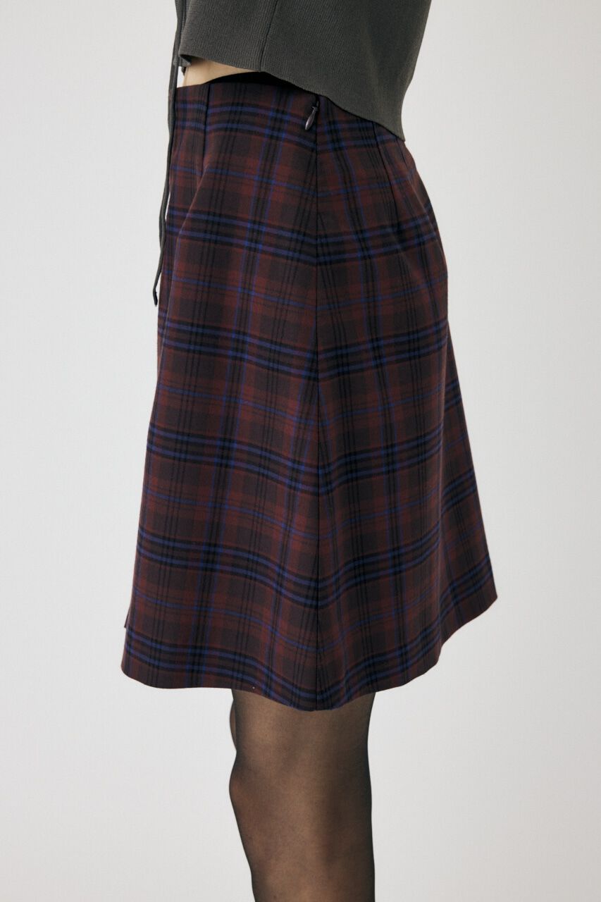 MOUSSY「FRONT TUCK CHECK スカート」|スカート|