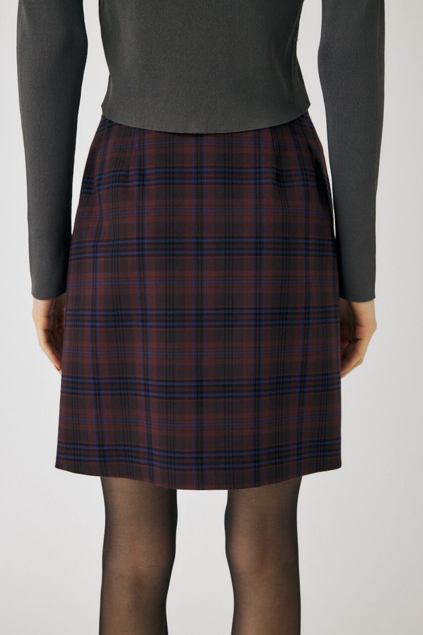 MOUSSY「FRONT TUCK CHECK スカート」|スカート|