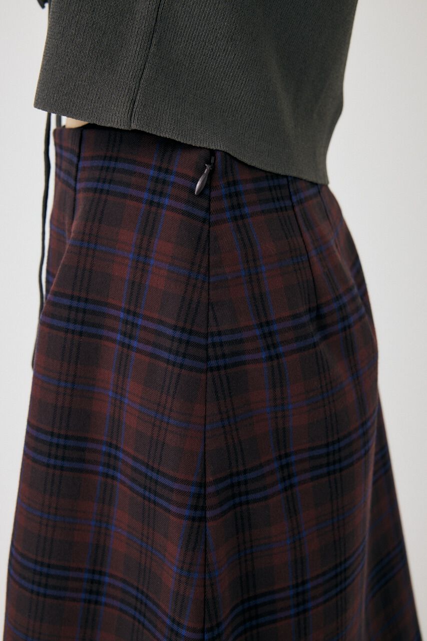 MOUSSY「FRONT TUCK CHECK スカート」|スカート|