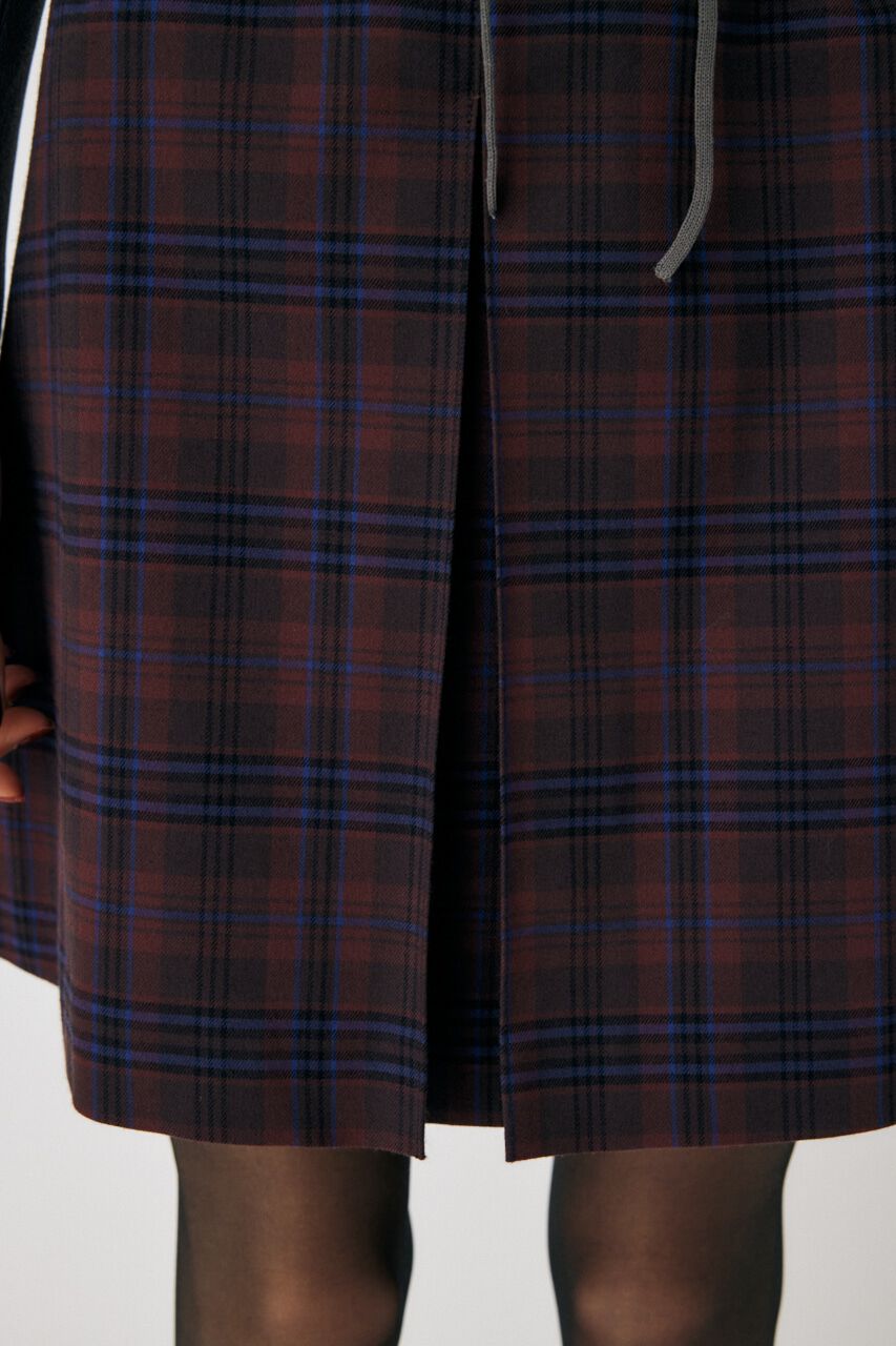 MOUSSY「FRONT TUCK CHECK スカート」|スカート|
