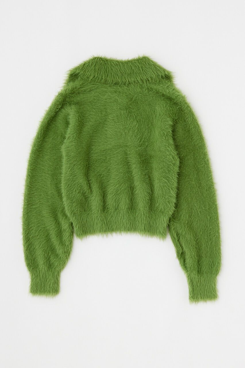 MOUSSY「FEATHER YARN KNIT シャツ」|ニット・セーター|