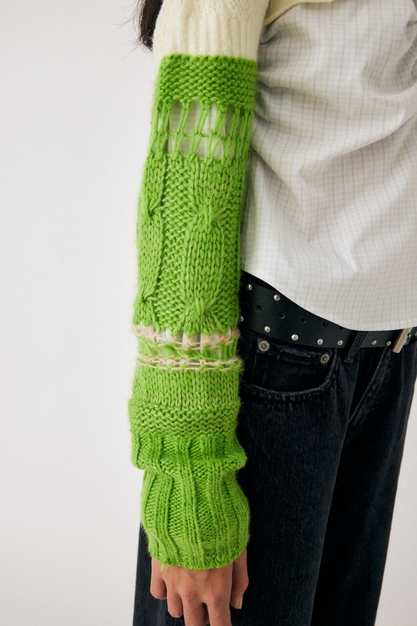 MOUSSY「MIX SHORT KNIT トップス」|ニット・セーター|