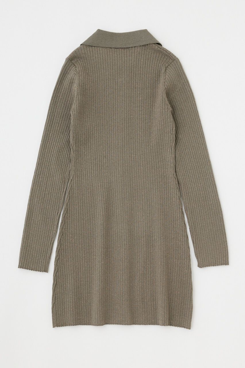 MOUSSY「ZIP UP LS MINI ドレス」|ワンピース|