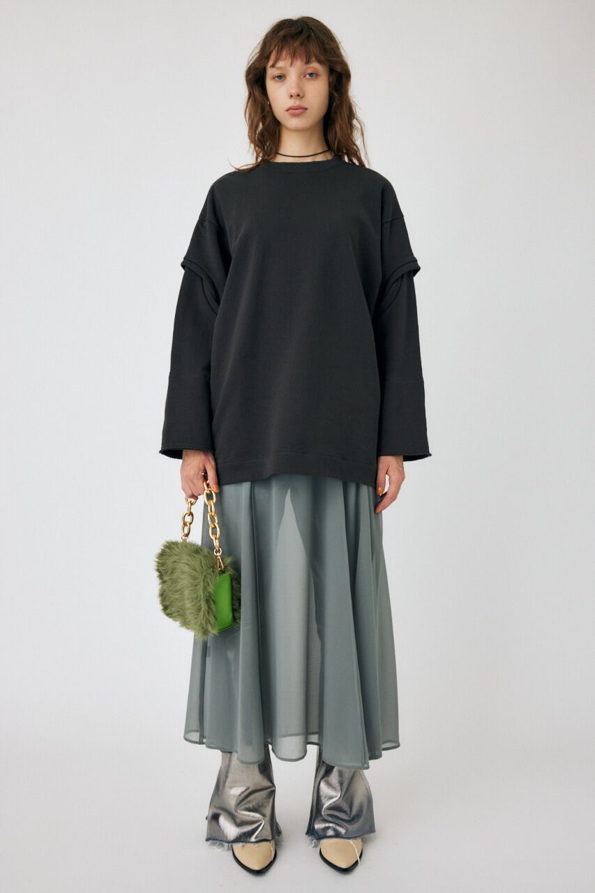 MOUSSY「OPEN SLEEVE スウェット」|Tシャツ・カットソー|