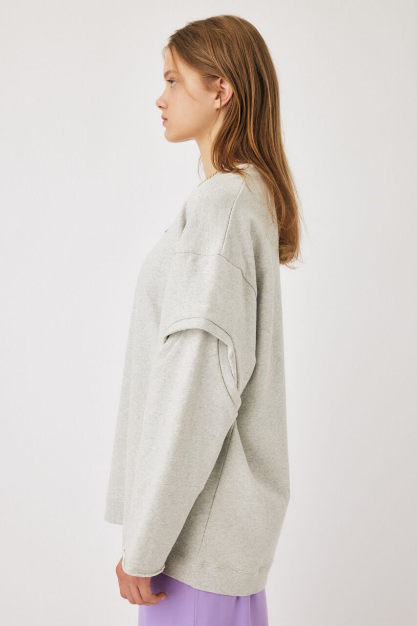 MOUSSY「OPEN SLEEVE スウェット」|Tシャツ・カットソー|