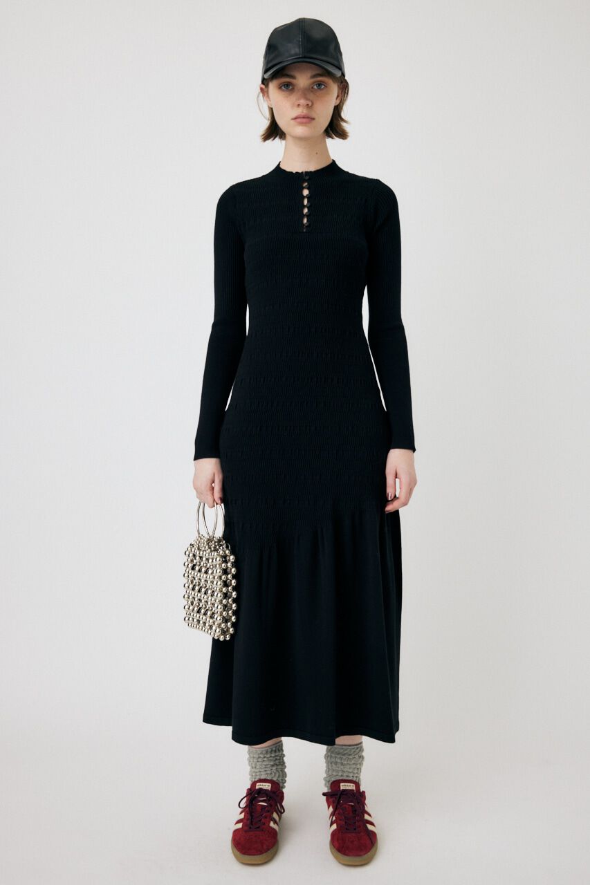 MOUSSY「FLARE HEM KNIT ドレス」|ワンピース|