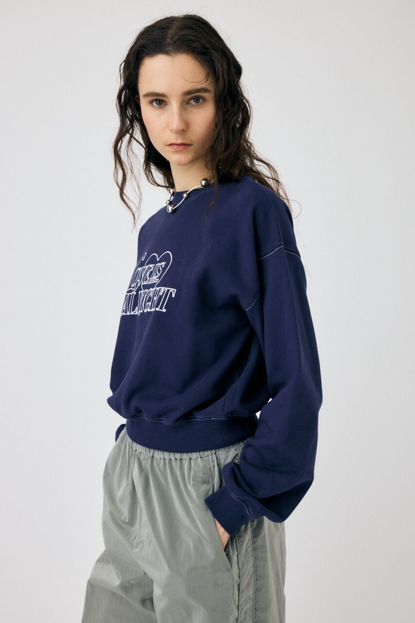 MOUSSY「LETTERED EMBROIDERY プルオーバー」|パーカー|