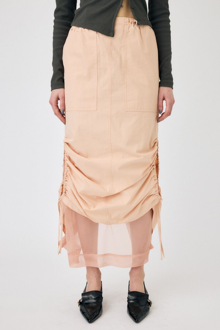 MOUSSY「MESH LAYERED CARGO スカート」|スカート|