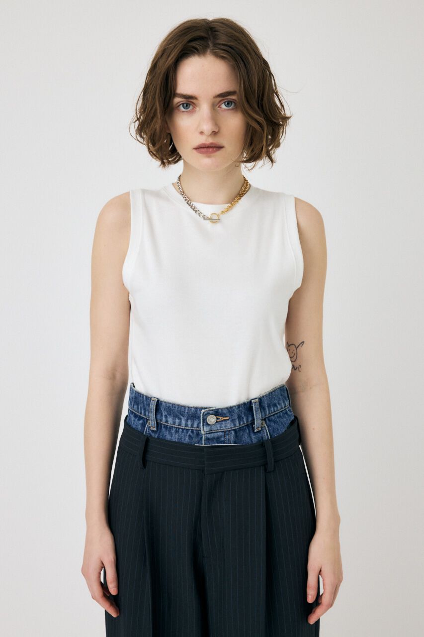 MOUSSY「SUVIN GIZA BASIC タンク」|Tシャツ・カットソー|