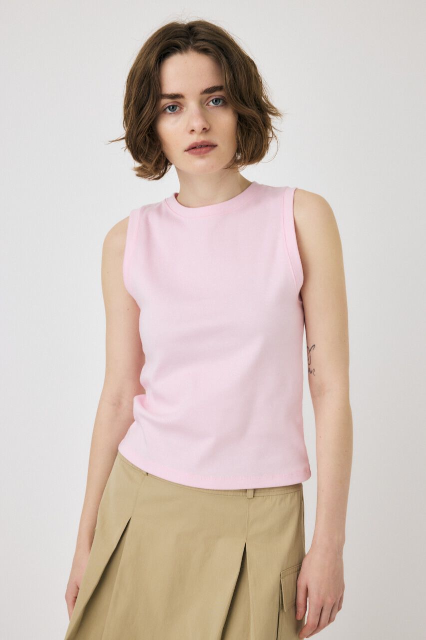 MOUSSY「SUVIN GIZA BASIC タンク」|Tシャツ・カットソー|L/PNK1