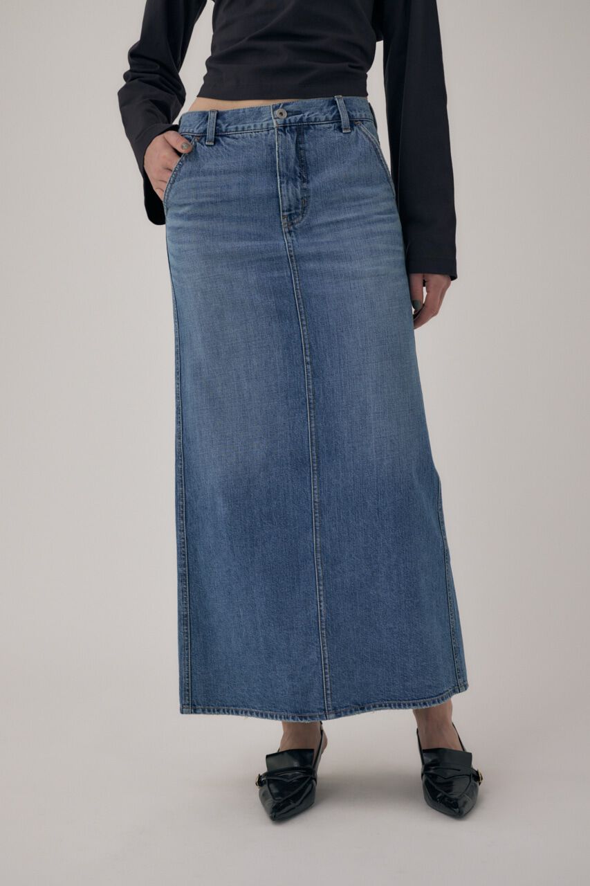 MOUSSY「オーガニックコットンデニムローライズデニムスカート」|スカート|