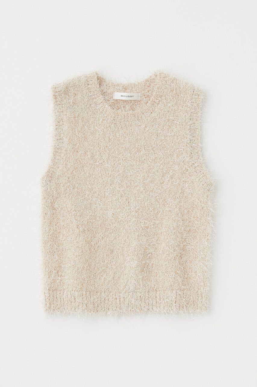 MOUSSY「SHAGGY GLITTER KNIT トップス」|ニット・セーター|