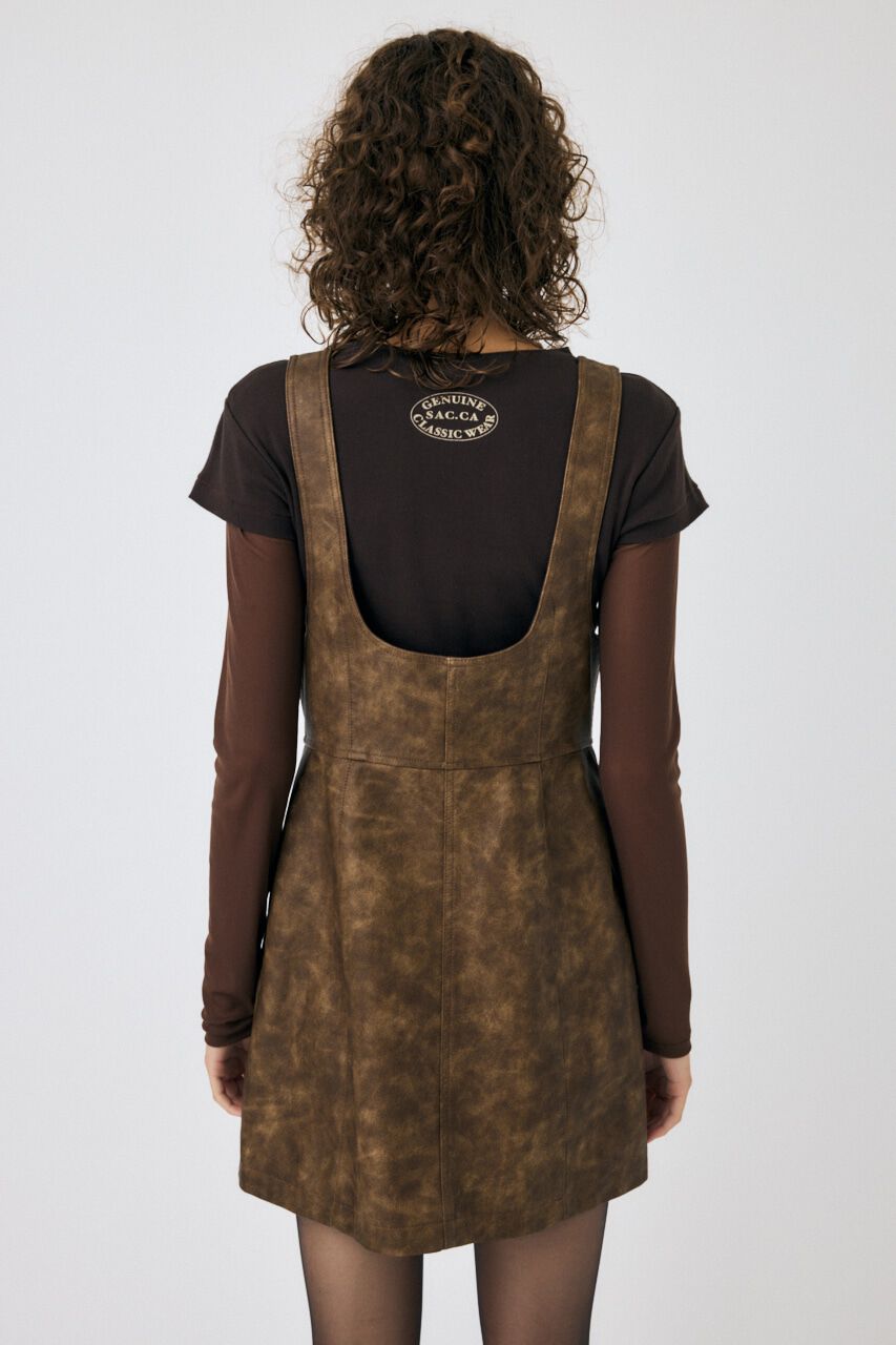 MOUSSY「FRONT ZIP ジャンパースカート」|ワンピース|