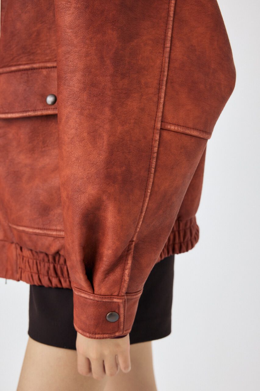 MOUSSY「F/LEATHER A-2 フライトジャケット」|その他|