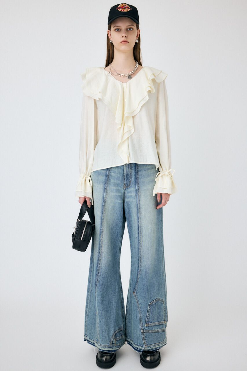 MOUSSY「RUFFLE ブラウス」|シャツ・ブラウス|