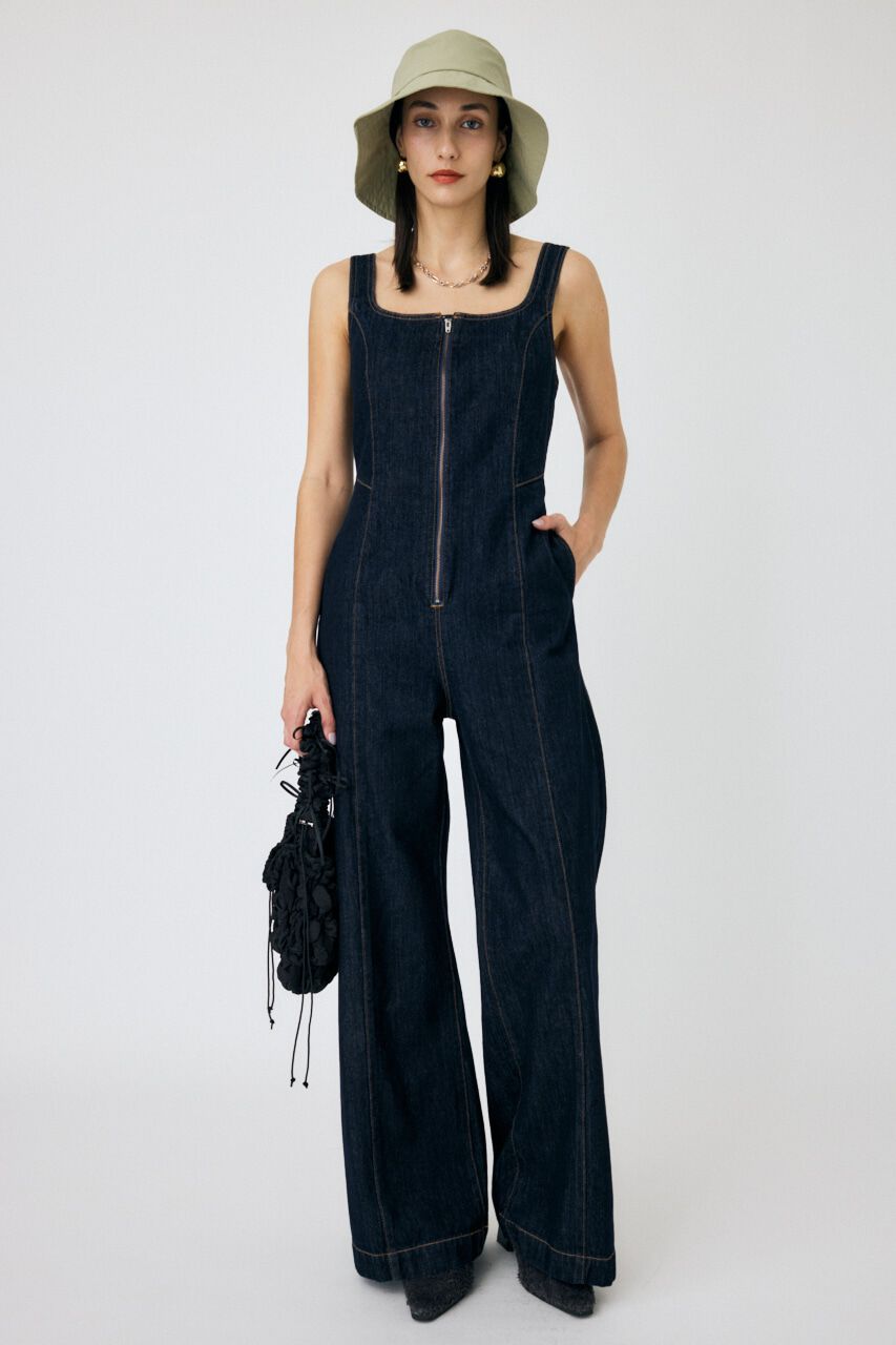 MOUSSY「FRONT ZIP FIT サロペット」|その他|One Wash1