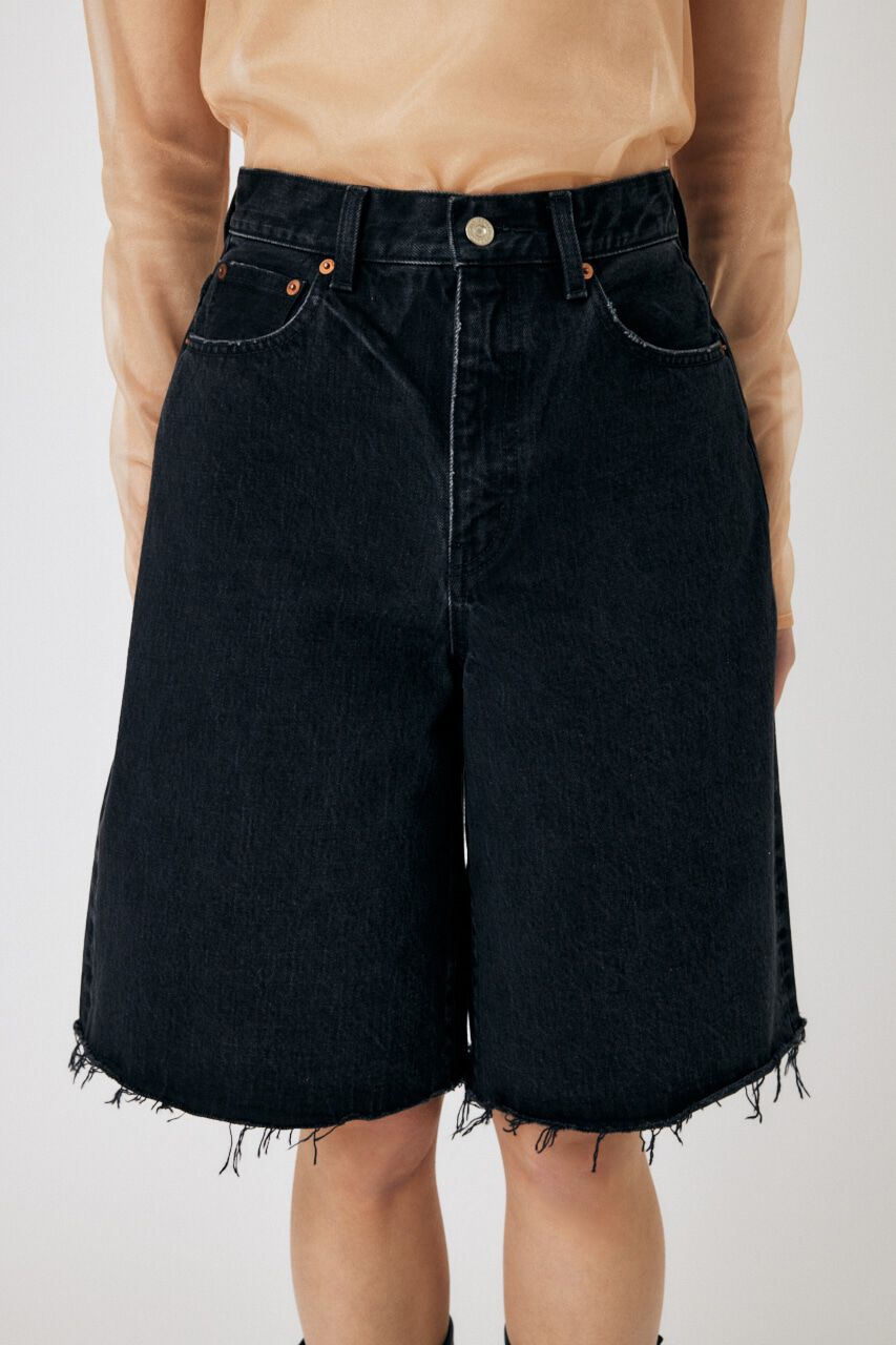 MOUSSY「WIDE DENIM SHORT パンツ」|デニム|